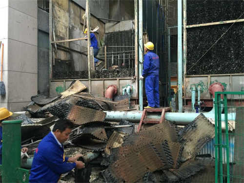 逆流式冷卻塔的填料更換步驟,逆流式冷卻塔工作原理